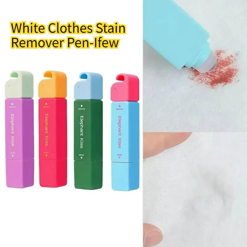 Portable Clothes Stain Remover Pen 3-Second Stain Remover Pen Double Head Stain Treater Bleach Pen Water Free Mini Cleaning Tool