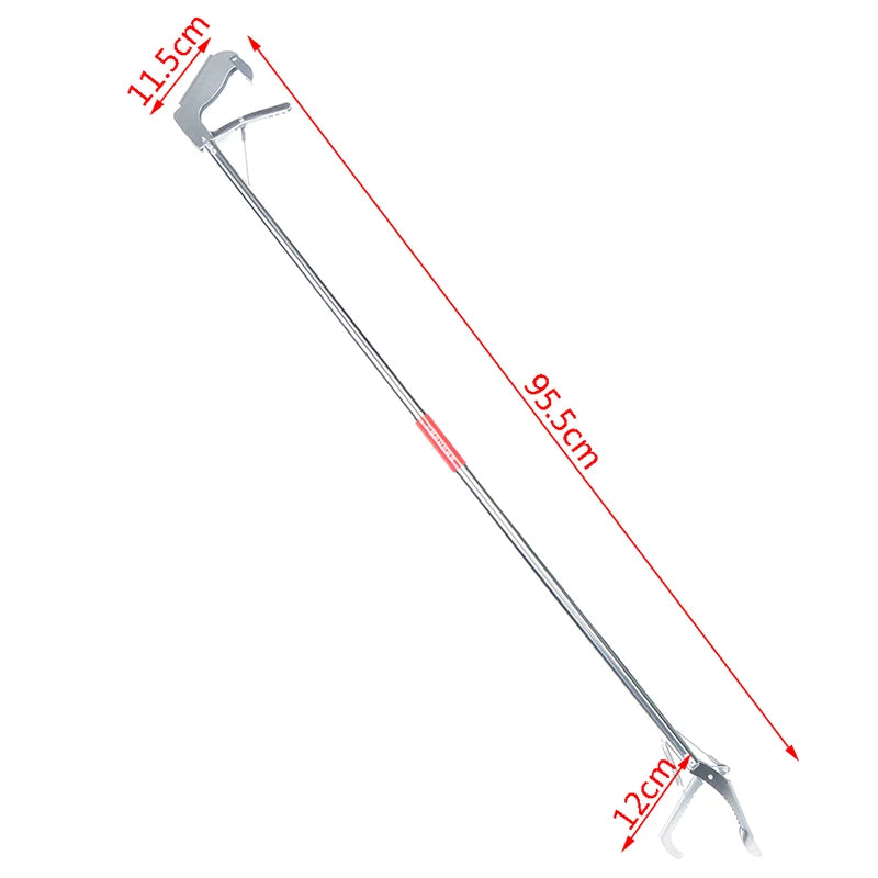 1.2m Foldable Stick Easy Reach Pick Up Tool Foldable Garbage Clip