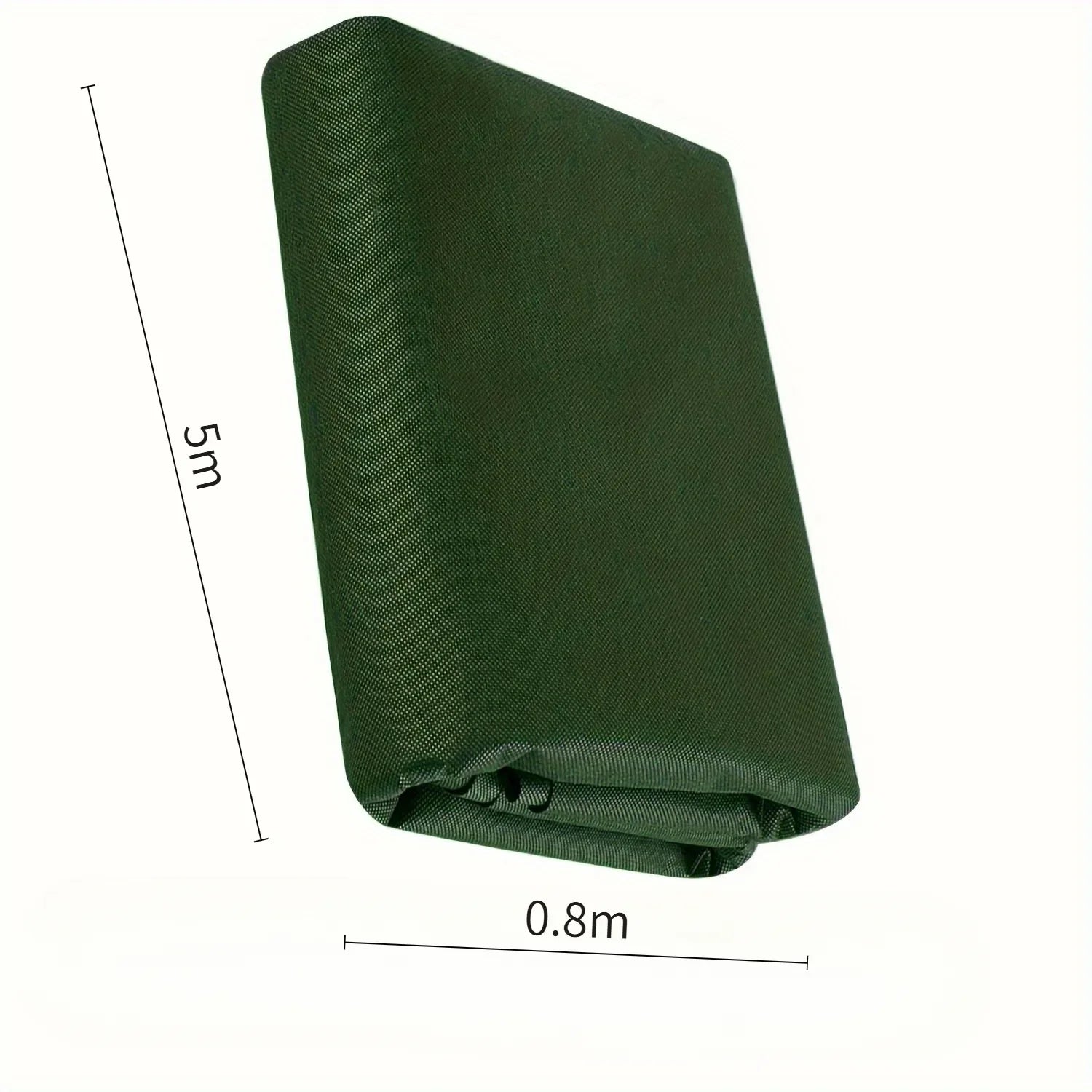 Heavy duty non-woven weed isolation cloth roll - dark green, suitable for garden landscaping and French drainage pipes